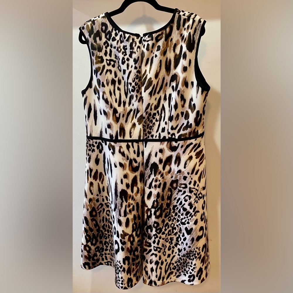 Studio One New York Leopard Print Dress 16W EUC - Picture 3 of 6